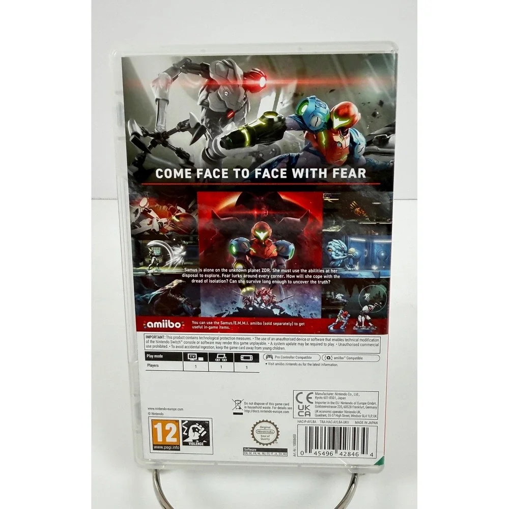 Metroid Dread Nintendo Switch Video Game PEGI 12 Region Free Samus Aran Tested